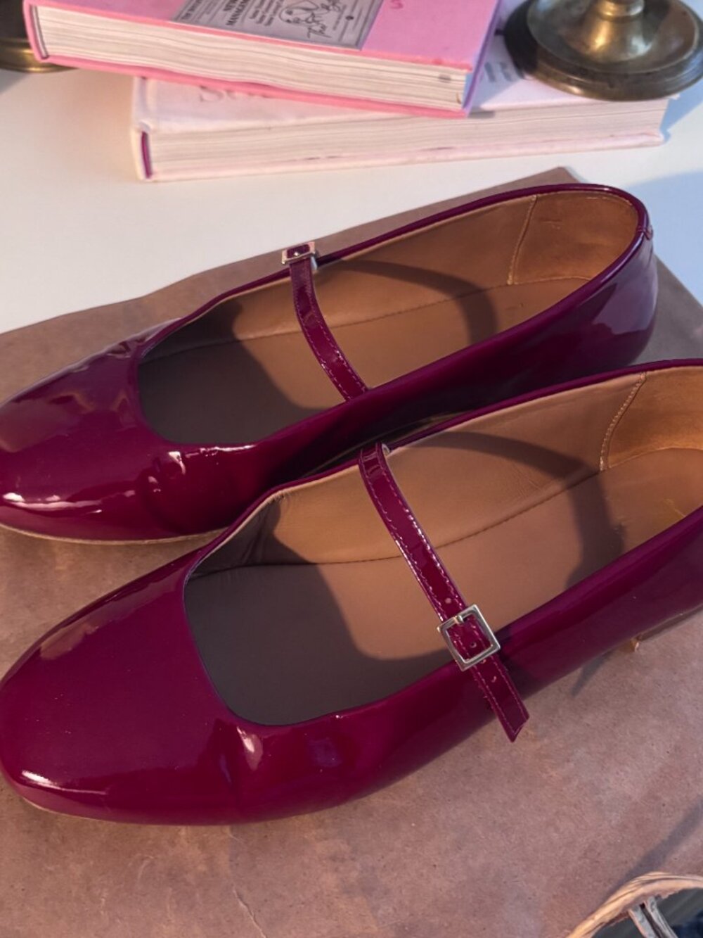 Bobbies Paris Red Mary Jane Ballerina Flats (Size 8.5) - Picture 7 of 9